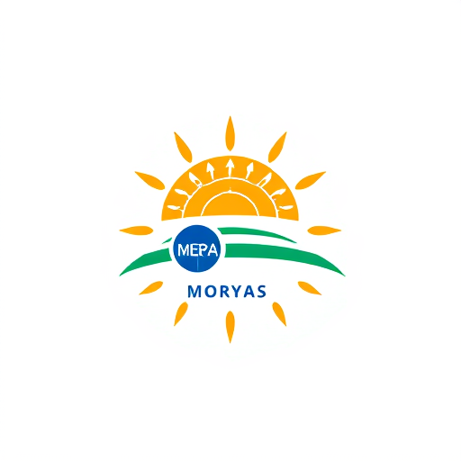 Professional logo design. morya in solar panel logo
