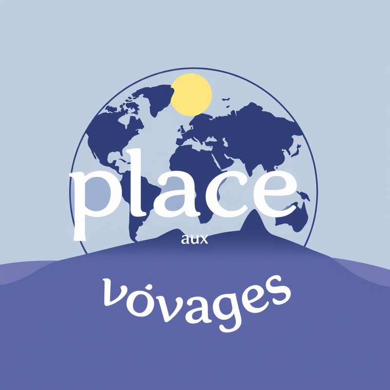 Professional logo design. agence se spécialise dans l'organisation de voyages sur mesure, adaptés aux besoins spécifiques de chaque client. Ils proposent des destinations variées à travers le monde, incluant l'Europe, l'Asie, l'Afrique et les Amériques. Leur approche repose sur un accompagnement personnalisé pour créer des séjours uniques, que ce soit pour des voyages individuels, en famille ou en groupe. L'agence se situe au 41 rue Saint Laud, à Angers. i want a logo with the name of the brand 'Place aux voyages'