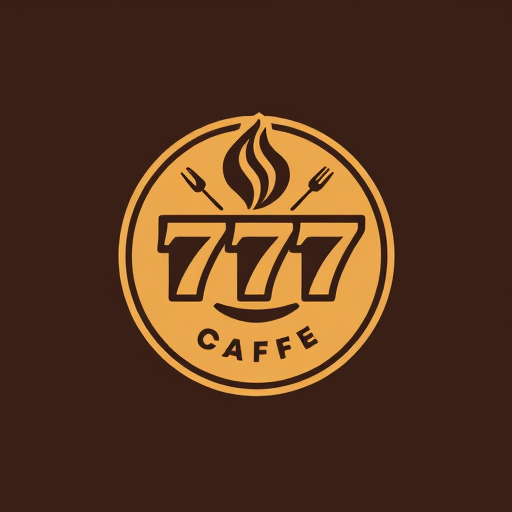 Professional logo design. 7777 cafe