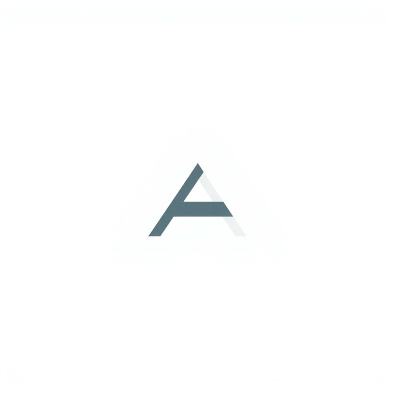 Professional logo design. letter A 