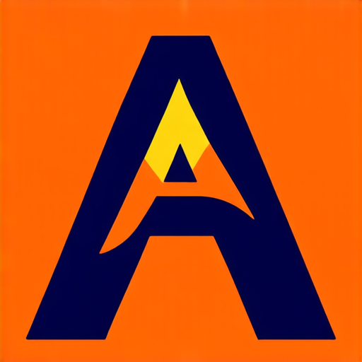 Professional logo design. letter A 