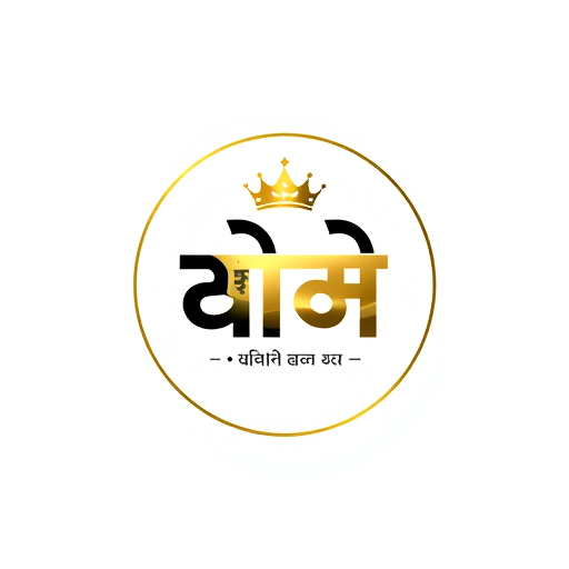 Professional logo design. Create a premium circular logo on a pure white background.The logo features the Marathi/Devanagari word “शौर्य” written in a modern, custom Devanagari font, not identical to common fonts and not traditional calligraphy.The letter style should be unique, bold, and fashion-brand oriented, with clean curves and slightly sharp cuts to give a powerful yet classy look.Apply a black to metallic gold gradient on the text with a luxury finish.Add a minimal and modern crown symbol above the text (simple, elegant, not heavy or overly royal).Use very subtle gold texture or light splatter effects, keeping the logo clean and balanced.Include the text “॥ श्री गणेशाय नमः ॥” in a small, elegant Devanagari font above the main logo.The overall logo should look distinct, premium, brand-ready, and clearly different from common or existing logo styles.