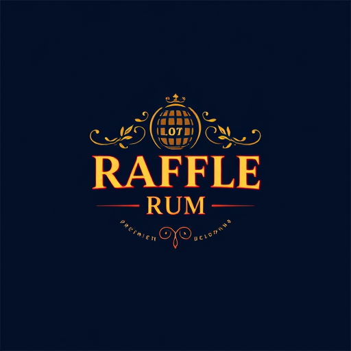 Professional logo design. "Design a sleek and eye-catching logo for 'Raffle Rum,' a premium rum brand that exudes sophistication, fun, and exclusivity. The logo should incorporate a bold, elegant typeface and elements that evoke the Caribbean spirit and rum tradition, such as barrels, tropical leaves, or subtle pirate motifs. Use a rich color palette with deep golds, dark browns, and hints of navy blue or crimson to convey luxury and warmth. Ensure the design feels modern yet timeless, with a playful edge reflecting the 'raffle' theme, such as ticket-inspired details or subtle celebratory motifs."