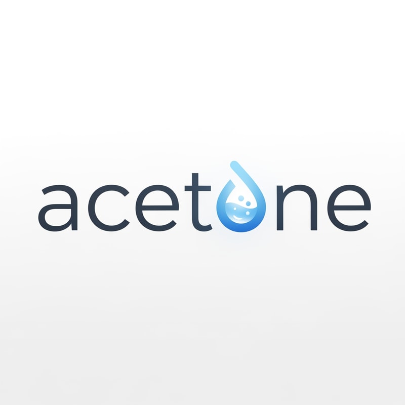 a logo for my application called "acetone-detector" i want single workd logo for my android applicatioin