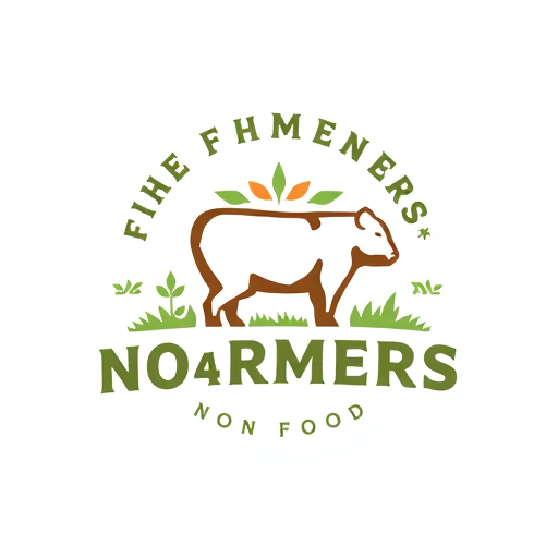 Professional logo design. no farmers no food logo