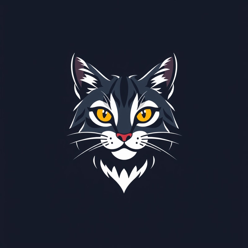 Professional logo design. Cat