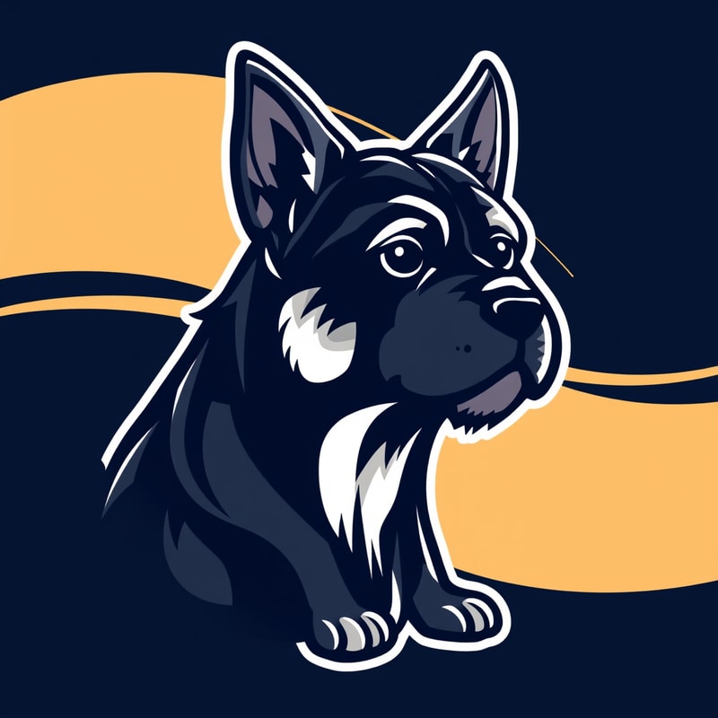 Professional logo design. Dog