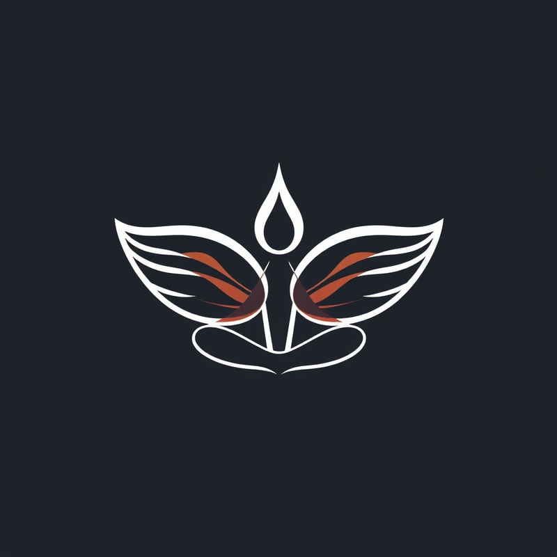 Professional logo design. Yoga logo with a simple one stroke butterfly