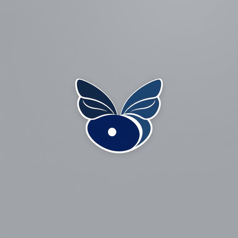 Professional logo design. Simple graphic yin yang Butterfly logo